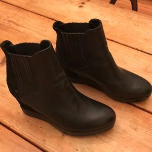 Surface To Air Black Wedge Booties